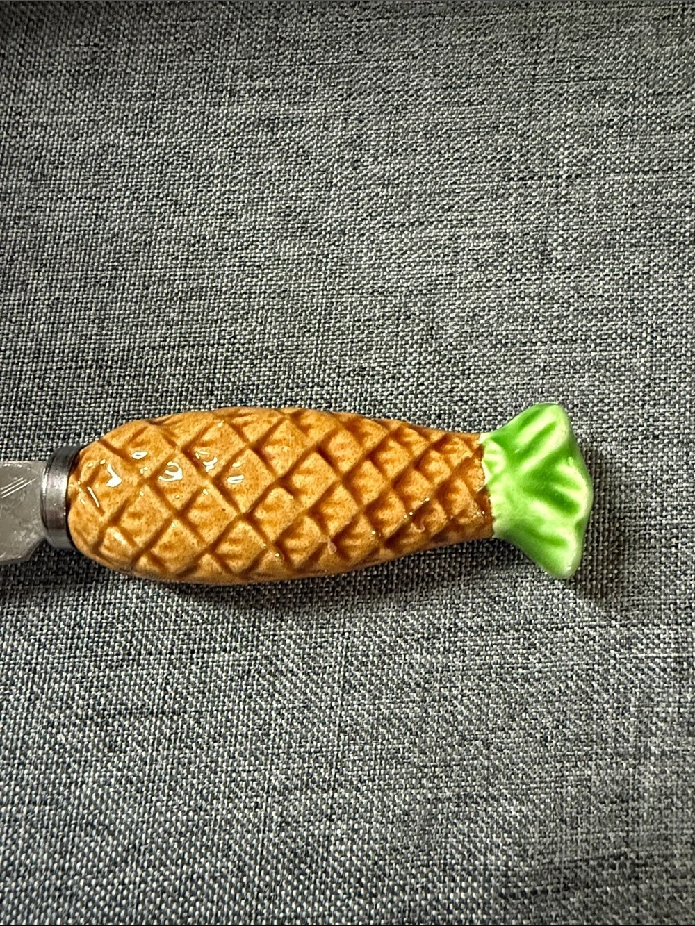 Vintage Shafford Pineapple-Handle Butter Knife - Stainless Steel Japan